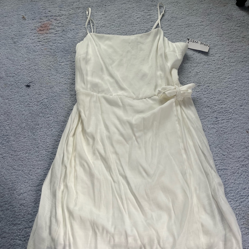 Nine West Strapless Cream Dress